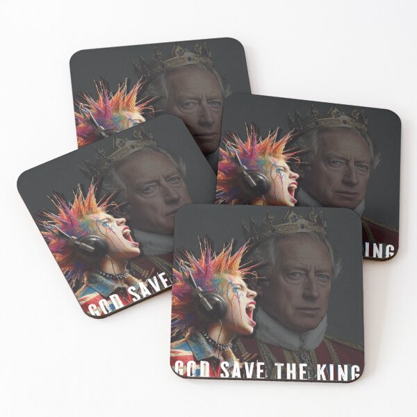 Item preview, GOD SAVE THE KING PUNKS NOT DEAD ENGLAND designed and sold by AiPoliviosArt.