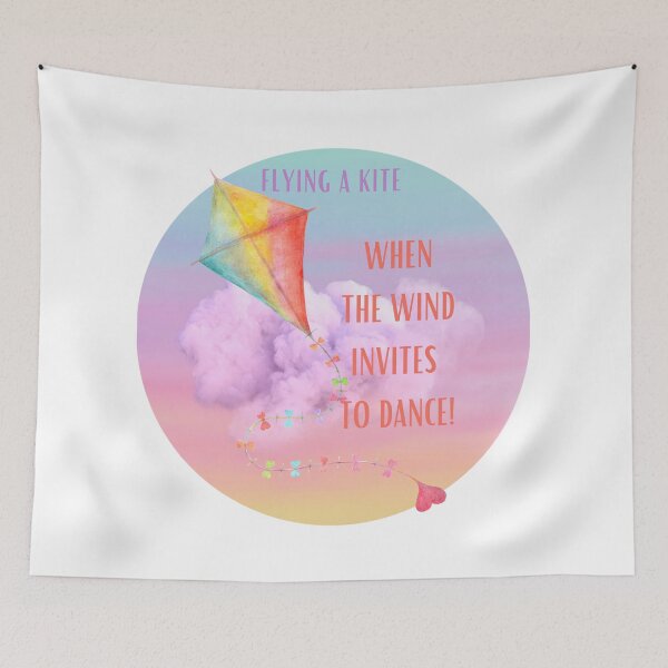 Item preview, Flying a kite: When the wind invites to dance! designed and sold by DesignByMalwina.