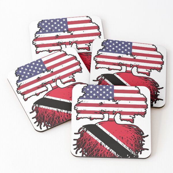 Item preview, Trinidad and Tobago Trinidadian American USA Tree Roots Flag designed and sold by FlagX.