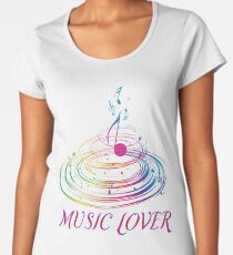 Music Lover Hipster Graphic Women's Premium T-Shirt