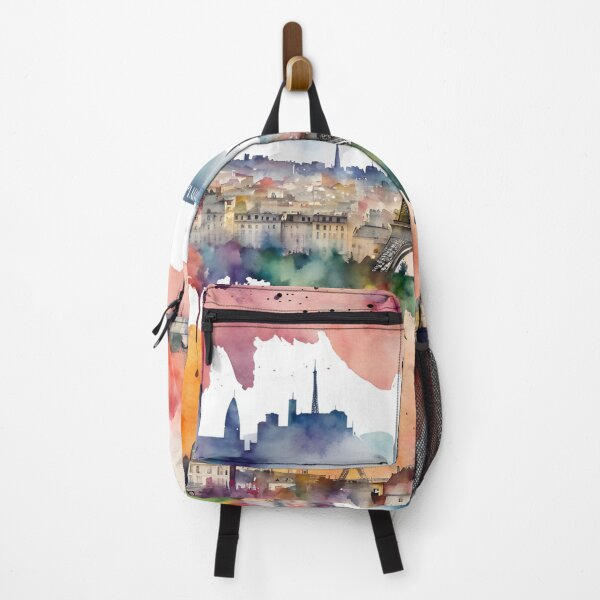Item preview, France Paris Skylines Watercolour designed and sold by Modern-Tropical.