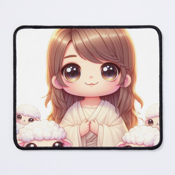 Item preview, Kawaii Jesus With Sheep designed and sold by StylishKat.