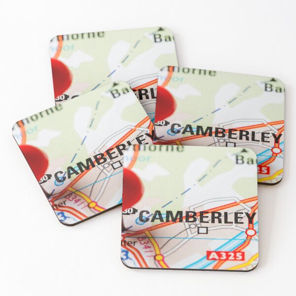Item preview, Camberley Map A325 Surrey – Detailed Cartographic Art designed and sold by ThatSurreyLife.