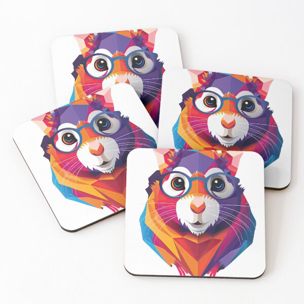 Item preview, Sticker T-shirt Design: Hamster with glasses designed and sold by ForeverPrintsOK.