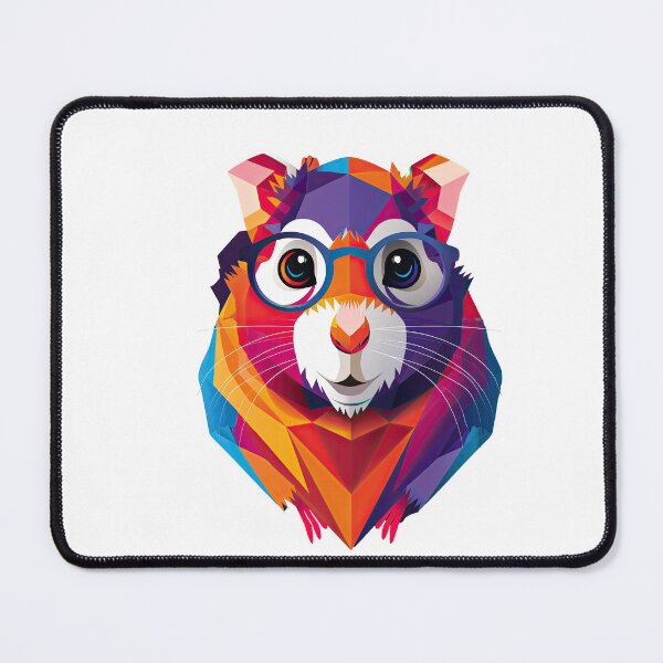 Item preview, Sticker T-shirt Design: Hamster with glasses designed and sold by ForeverPrintsOK.