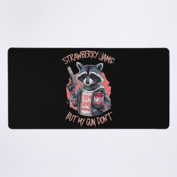 Item preview, Strawberry Jams But My Gun Don`t Raccoon designed and sold by Redgiant87x.