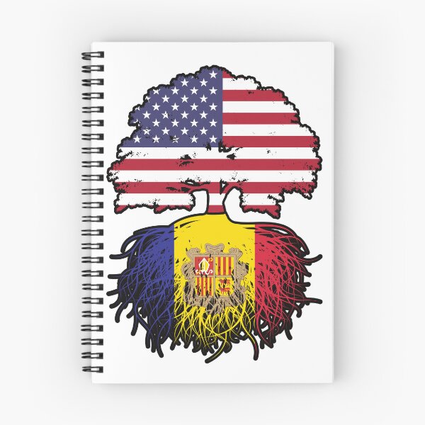 Item preview, Andorra Andorran American USA United States America Tree Roots Flag designed and sold by FlagX.