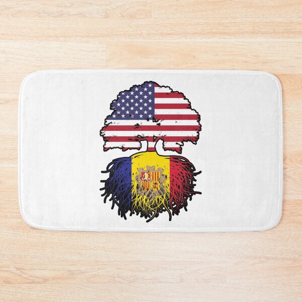 Item preview, Andorra Andorran American USA United States America Tree Roots Flag designed and sold by FlagX.