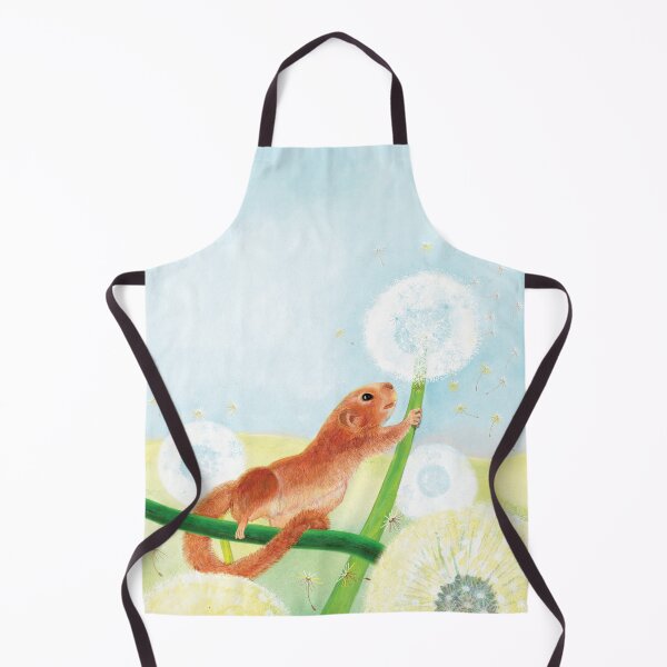 Item preview, Cute Hazel Dormouse on Dandelion Puff Meadow and Blue Tit designed and sold by Julia Doria.