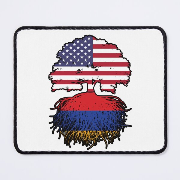 Item preview, Armenia Armenian American USA United States America Tree Roots Flag designed and sold by FlagX.