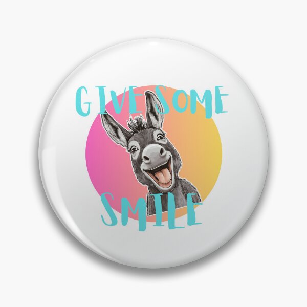 Item preview, Positive donkey give some smile sticker style designed and sold by SmileshareShop.