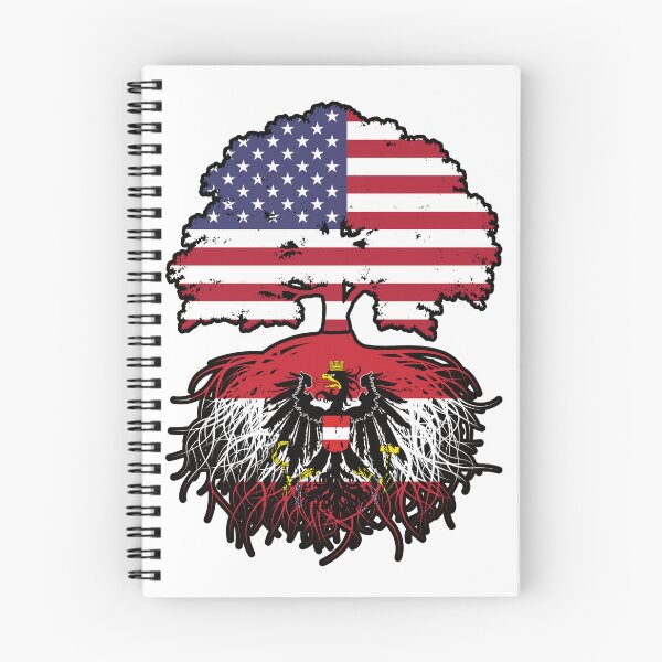 Item preview, Austria Austrian American USA United States America Tree Roots Flag designed and sold by FlagX.