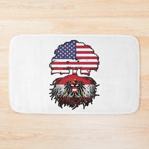 Item preview, Austria Austrian American USA United States America Tree Roots Flag designed and sold by FlagX.