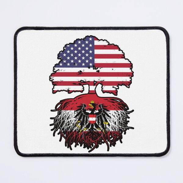 Item preview, Austria Austrian American USA United States America Tree Roots Flag designed and sold by FlagX.
