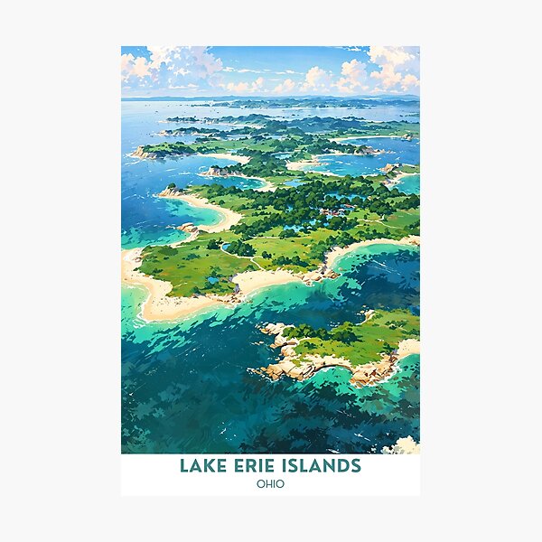 Item preview, Lake Erie Islands, Ohio designed and sold by Worldscape Wonders.