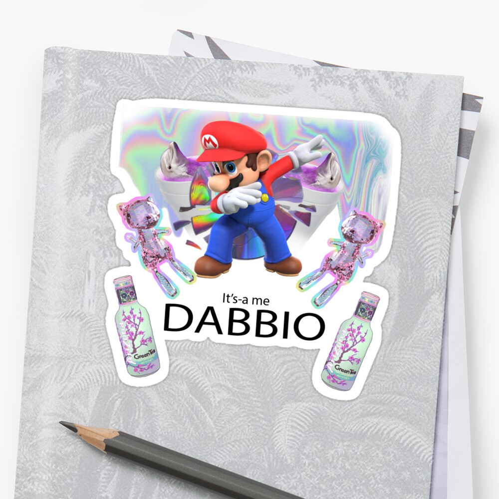 Mario Is Dabbio In This Fresh Meme Stickers By DreamingNoah Redbubble