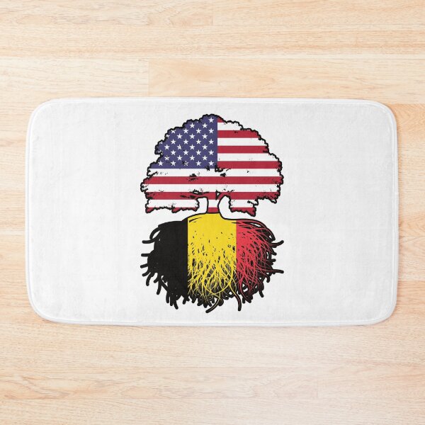 Item preview, Belgium Belgian American USA United States America Tree Roots Flag designed and sold by FlagX.