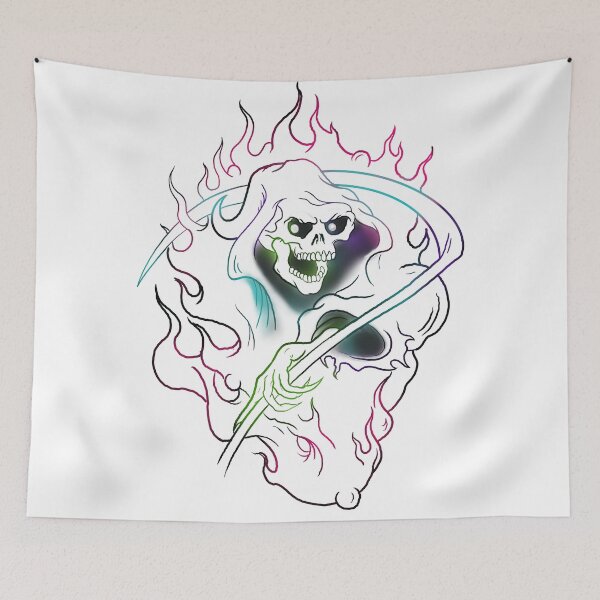 Item preview, Color Grim Reaper tattoo designed and sold by MatrixTattoo.