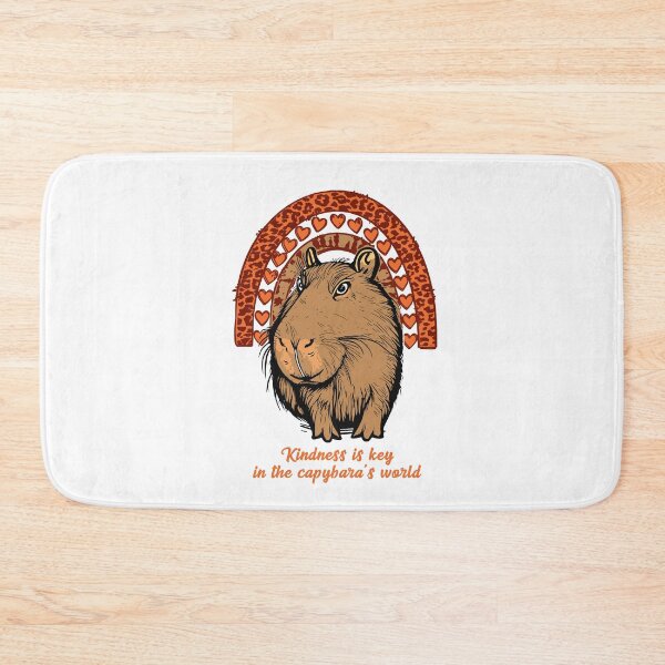 Item preview, Kidness is key in the capybara's world designed and sold by PatulaDrawing.