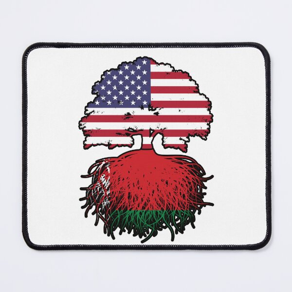 Item preview, Belarus Belarusian American USA United States America Tree Roots Flag designed and sold by FlagX.