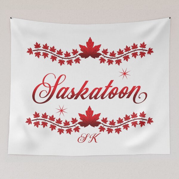 Item preview, Saskatoon in a Big Bold and Red Design from Tjays on a Cool designed and sold by TJays.