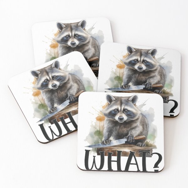 Item preview, Determined Raccoon with a Kitchen Knife, what designed and sold by Eamornia.