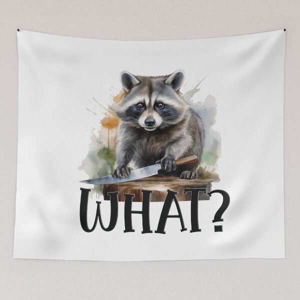 Item preview, Determined Raccoon with a Kitchen Knife, what designed and sold by Eamornia.