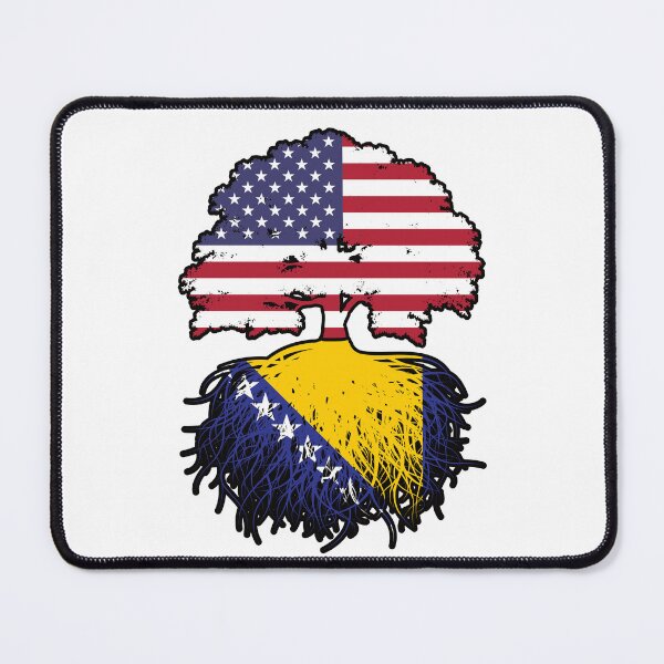 Item preview, Bosnia Bosnian American USA United States America Tree Roots Flag designed and sold by FlagX.