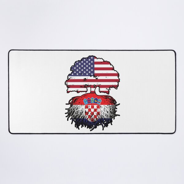 Item preview, Croatia Croatian American USA United States America Tree Roots Flag designed and sold by FlagX.