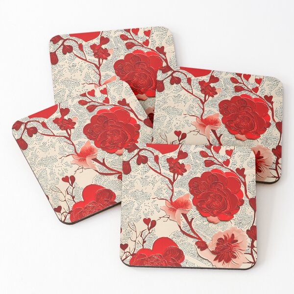 Item preview, A pattern of roses and hearts  ! A perfect Valentine Gift !! designed and sold by UmagineArts.