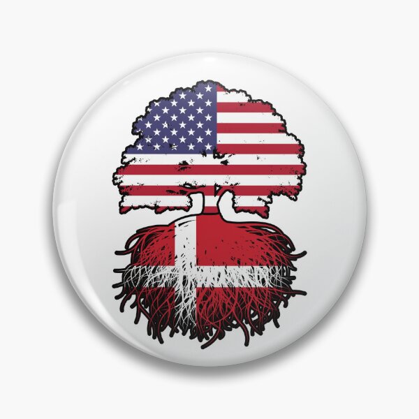Item preview, Denmark Danish American USA United States America Tree Roots Flag designed and sold by FlagX.