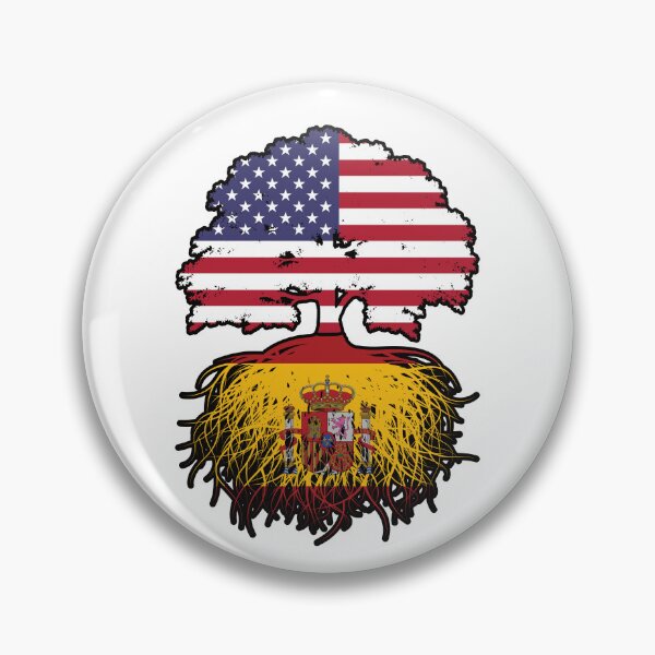 Item preview, Spain Spanish American USA United States America Tree Roots Flag designed and sold by FlagX.