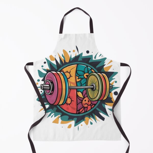Item preview, Colorful dumbbell with a flower and fruit motif designed and sold by FugitiveLJ27.