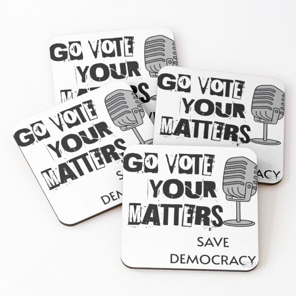 Item preview, Go Vote Your Voice Matters Save Democracy designed and sold by ColorMuse Collective.