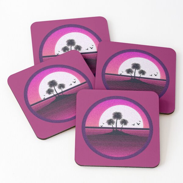 Item preview, Palm island sunset retro grainy photo effect designed and sold by analogsandpixel.