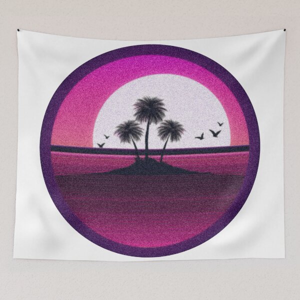 Item preview, Palm island sunset retro grainy photo effect designed and sold by analogsandpixel.