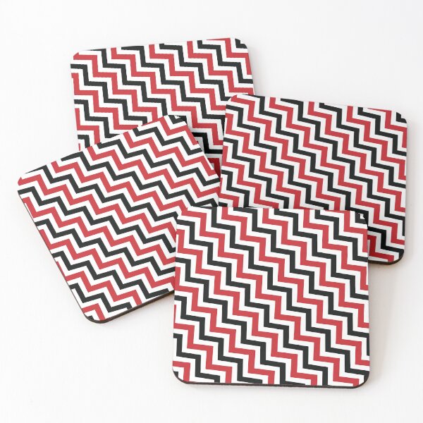 Item preview, a classic zigzag pattern Design in a bold combination of three colors: Black ,white, red, designed and sold by HEMRO.
