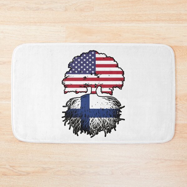 Item preview, Finland Finnish American USA United States America Tree Roots Flag designed and sold by FlagX.
