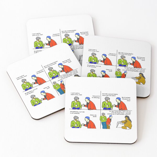 Item preview, Meeting Jesus: The Awkward First Impression – Hilarious Comic Strip Gifts & Apparel designed and sold by Ignorant-Artist.