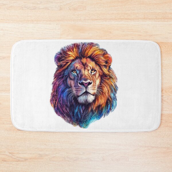 Item preview, Wild and beauty colorful lion sticker style designed and sold by SmileshareShop.