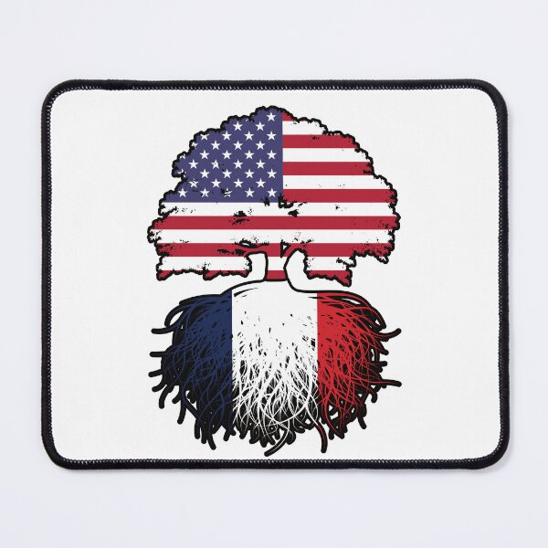 Item preview, France French American USA United States America Tree Roots Flag designed and sold by FlagX.