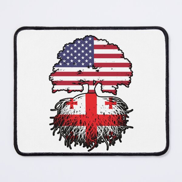 Item preview, Georgia Georgian American USA United States America Tree Roots Flag designed and sold by FlagX.