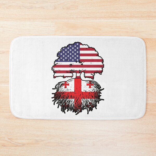 Item preview, Georgia Georgian American USA United States America Tree Roots Flag designed and sold by FlagX.