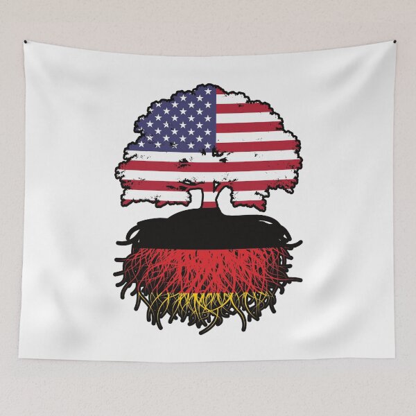 Item preview, Germany German American USA United States America Tree Roots Flag designed and sold by FlagX.