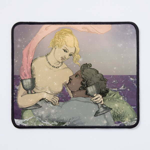 Item preview, Romantic Mermaid Couple Love Ocean Vintage Fantasy designed and sold by SoulscapeStudio.