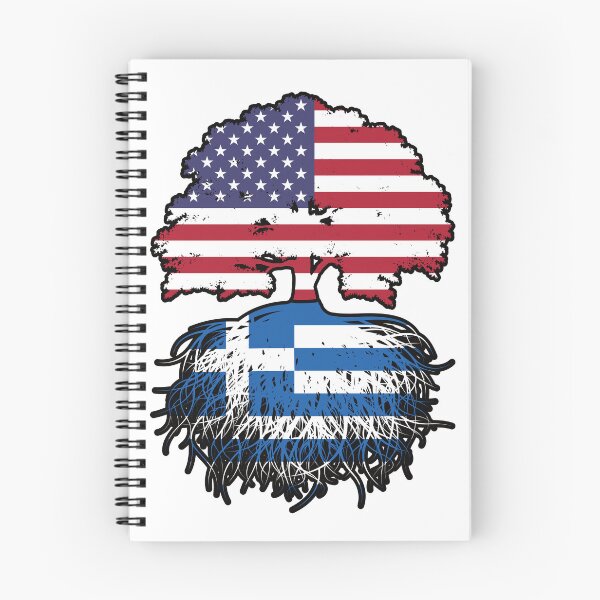 Item preview, Greece Greek American USA United States America Tree Roots Flag designed and sold by FlagX.