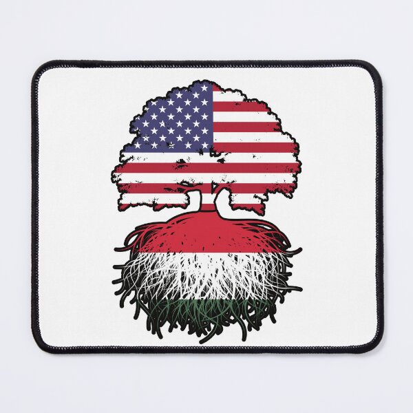 Item preview, Hungary Hungarian American USA United States America Tree Roots Flag designed and sold by FlagX.