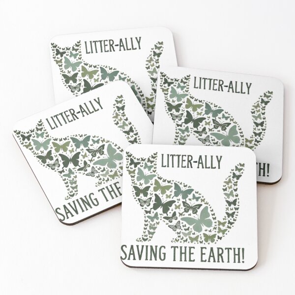 Item preview, Butterfly Cat: Eco-Friendly Message for Earth designed and sold by yuxin2009.