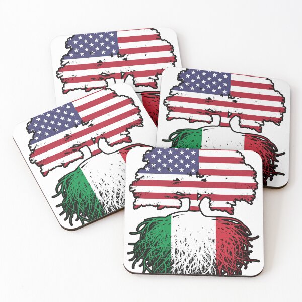 Item preview, Italy Italian American USA United States America Tree Roots Flag designed and sold by FlagX.