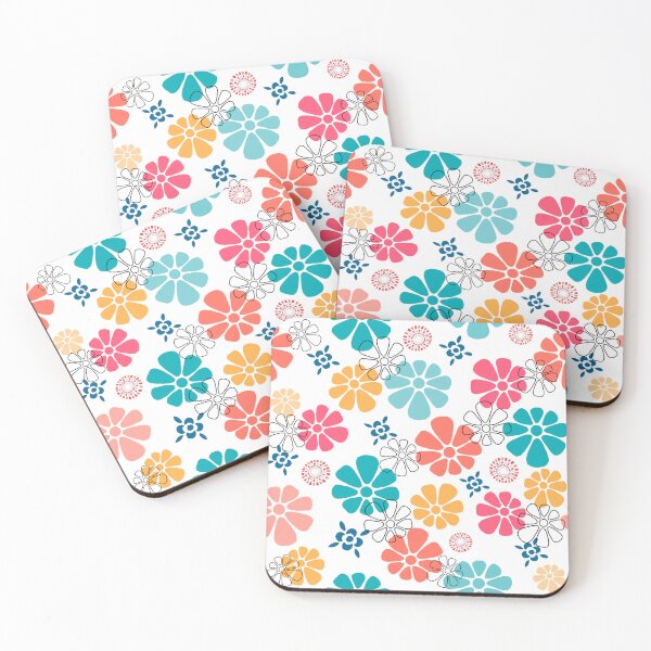 Item preview, Retro Vibes - White A24-001 designed and sold by Cori Lang.